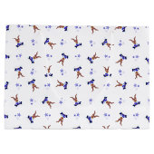 フェスティバルブルーカスキークリスマストインデーナー ラージペーパーバッグ (裏面)