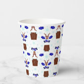 フェスティバルブルーカスキークリスマストインデーナー 紙コップ (正面)