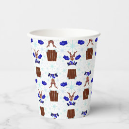 フェスティバルブルーカスキークリスマストインデーナー 紙コップ