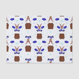 フェスティバルブルーカスキークリスマストインデーナー 薄葉紙