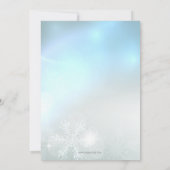 フェスティバルブルークリスマス企業のホリデーパーティー 招待状 (裏面)