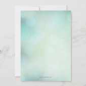 フェスティバルブルークリスマス企業のホリデーパーティー 招待状 (裏面)