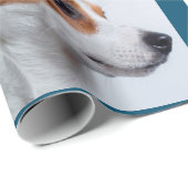 フェスティバルブルードッグボーンズ写真コラージクリスマス ラッピングペーパー (ロールコーナー)