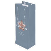 フェスティバルブルーバラ金ゴールドスターメリークリスマス ワインギフトバッグ (裏面アングル)