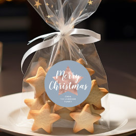 フェスティバルブルーメリークリスマス ラウンドシール