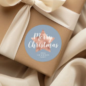 フェスティバルブルーメリークリスマス ラウンドシール