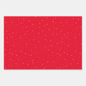 フェスティバルブルー&レッドキャットフォトクリスマスツリー ラッピングペーパーシート (正面2)