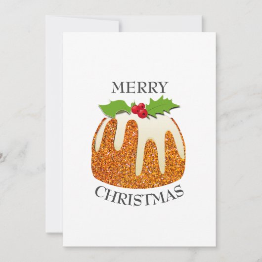 フェスティバルプリンとオレンジグリッタークリスマス シーズンカード (正面)