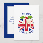 フェスティバルプリン |ユニオン・ジャック |クリスマス シーズンカード (正面/裏面)