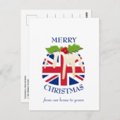 フェスティバルプリンBRITISH UNION JACK CHRISTMAS ポストカード (正面/裏面)