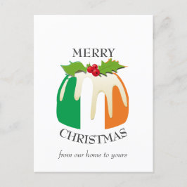 フェスティバルプリンIRISHフラッグのクリスマスポストカード ポストカード