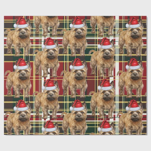 フェスティバルプレイドカーンテリアードフクローズクリスマス ラッピングペーパー (フラット)