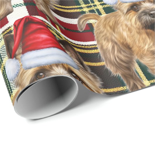 フェスティバルプレイドカーンテリアードフクローズクリスマス ラッピングペーパー (ロールコーナー)