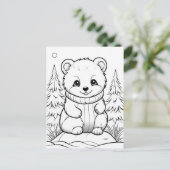 フェスティバルベアキッズカラーリングポストカード ポストカード (スタンド正面)