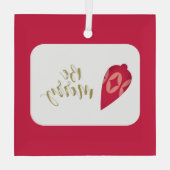 フェスティバルベリーカラーオーナメントBe メリー ガラスオーナメント (裏面)