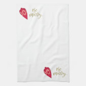 フェスティバルベリーカラーオーナメントBe メリー キッチンタオル (縦)