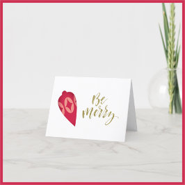 フェスティバルベリーカラーオーナメントBe メリー シーズンカード