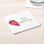 フェスティバルベリーカラーオーナメントBe メリー スクエアペーパーコースター (アングル)