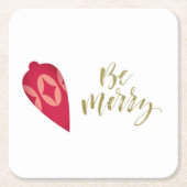 フェスティバルベリーカラーオーナメントBe メリー スクエアペーパーコースター (正面)