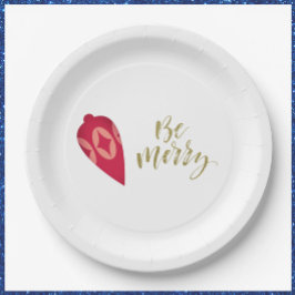 フェスティバルベリーカラーオーナメントBe メリー ペーパープレート