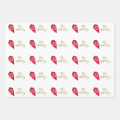 フェスティバルベリーカラーオーナメントBe メリー ラッピングペーパーシート (正面)