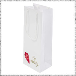 フェスティバルベリーカラーオーナメントBe メリー ワインギフトバッグ