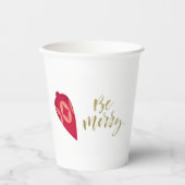 フェスティバルベリーカラーオーナメントBe メリー 紙コップ (正面)