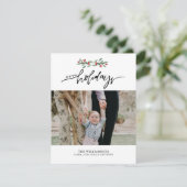 フェスティバルベリーハンドレターハッピーホリデーズフォト シーズンカード (スタンド正面)