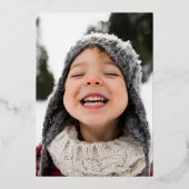 フェスティバルベリーリースとサークルフォトクリスマス 箔招待状 (裏面)