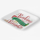 フェスティバルベーキングスピリッツ明るいクリスマス ペーパープレート (傾斜あり)