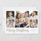 フェスティバルベージュスクリプト5フォトコラージュ シーズンカード (正面)