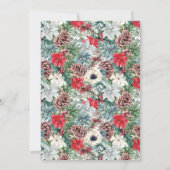 フェスティバルベージュファミリーホリデーディナー招待状 カード (裏面)