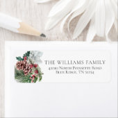 フェスティバルベージュホリデーフローラ差出人住所 ラベル (インサイチュ)