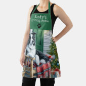 フェスティバルペットグルーミングクリスマスパーソナライズされた エプロン (インサイチュ)