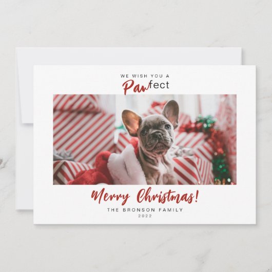フェスティバルペットフォトメリークリスマススクリプト シーズンカード (正面)