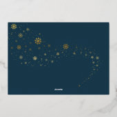 フェスティバルペットフォトメリークリスマスフォイルホリデーカー 箔シーズンカード (裏面)