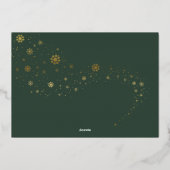 フェスティバルペットフォトメリークリスマスフォイルホリデーカー 箔シーズンカード (裏面)