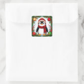 フェスティバルペンギン飾ウィズホリデーオーナメント スクエアシール (バッグ)