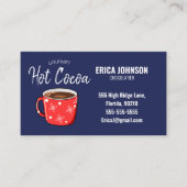 フェスティバルホットココアカフェチョコレートホットチョコレート 名刺 (正面)