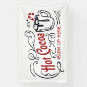 フェスティバルホットココアバーベンダーのバナー 横断幕 (縦)