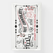 フェスティバルホットチョコレートクリスマスバナー 横断幕 (縦)