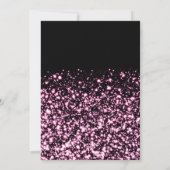 フェスティバルホットピンクウィンターシャイニースター会社のクリスマス 招待状 (裏面)