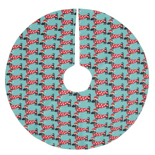 フェスティバルホリデイダックスンズ ブラッシュドポリエステルツリースカート (正面)