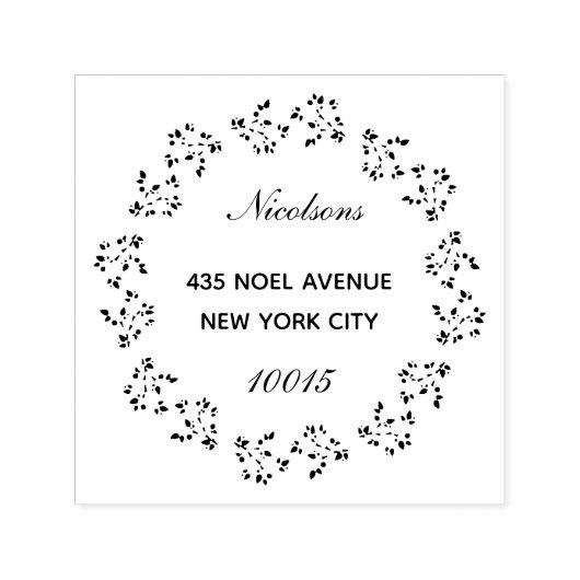 フェスティバルホリデイリース セルフインキングスタンプ (デザイン)