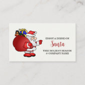 フェスティバルホリデイ – サンタサック – ドリンクチケット エンクロージャーカード (正面)