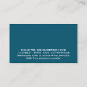 フェスティバルホリデイ – ブルーサンタ – ドリンクチケット エンクロージャーカード (裏面)