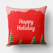 フェスティバルホリデーお祝いとクリスマスツリー クッション (裏面)
