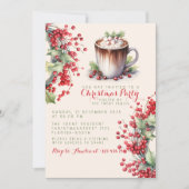 フェスティバルホリデーお祝いクリスマスパーティー 招待状 (正面)