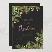 フェスティバルホリデーウィッシュグリーティングカード シーズンカード (正面/裏面)