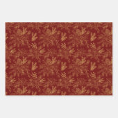 フェスティバルホリデーエレガントフローラポインセチア ラッピングペーパーシート (正面2)